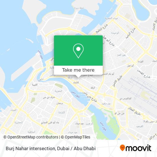 Burj Nahar intersection map