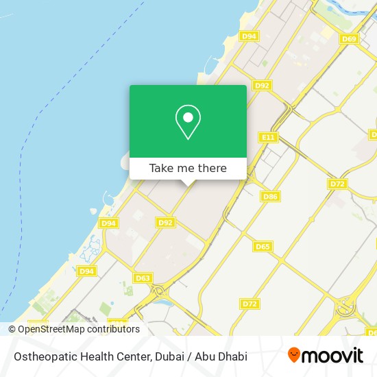 Ostheopatic Health Center map
