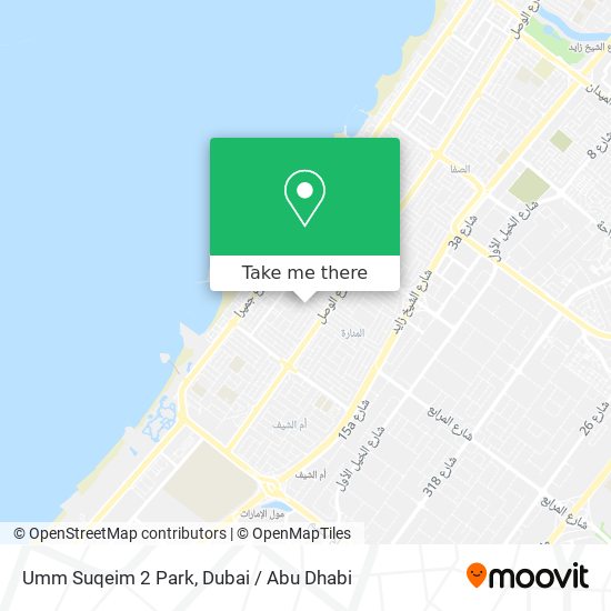 Umm Suqeim 2 Park map