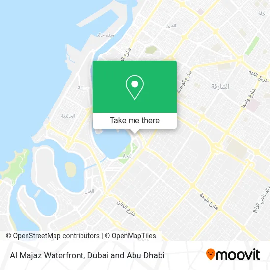 Al Majaz Waterfront map