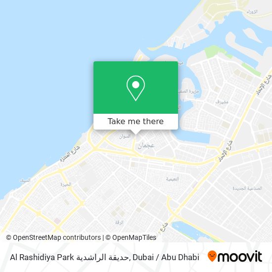Al Rashidiya Park حديقة الراشدية map