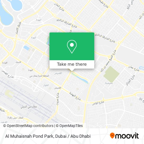 Al Muhaisnah Pond Park map