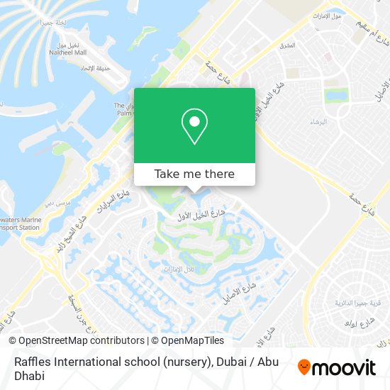 Raffles International school (nursery) map