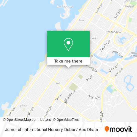 Jumeirah International Nursery map
