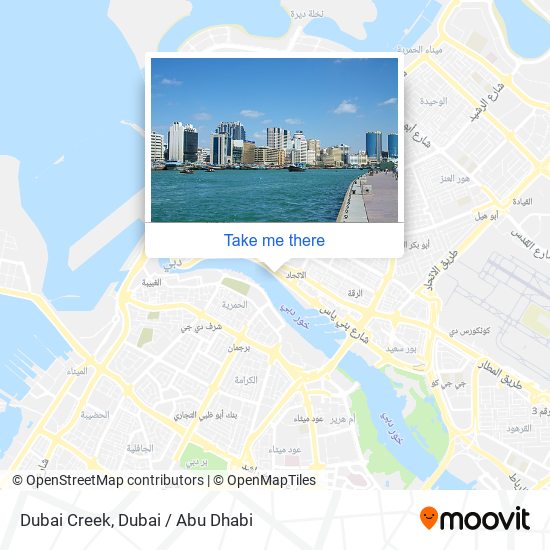 Dubai Creek map