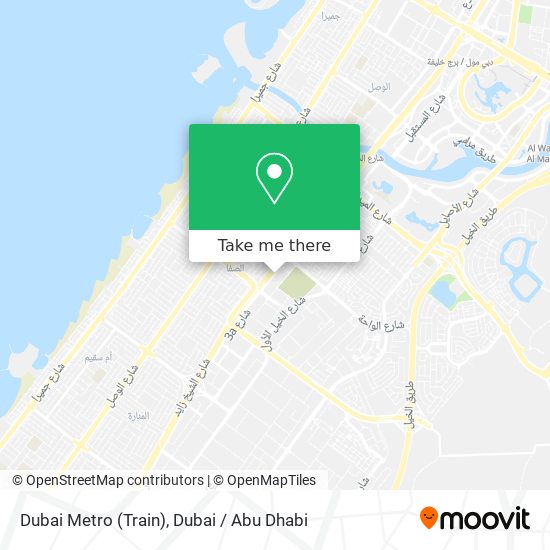Dubai Metro (Train) map