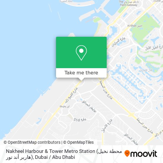 Nakheel Harbour & Tower Metro Station (محطة نخيل هاربر أند تور) map