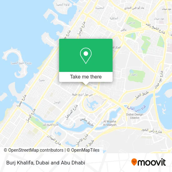 Burj Khalifa map