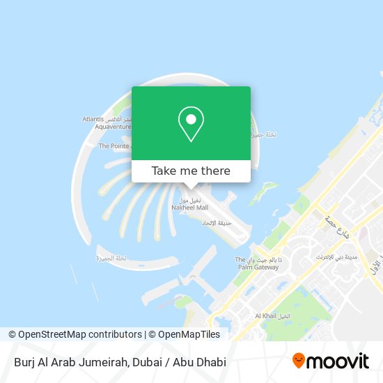 Burj Al Arab Jumeirah map