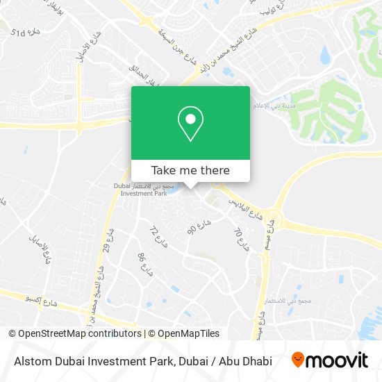 Alstom Dubai Investment Park map
