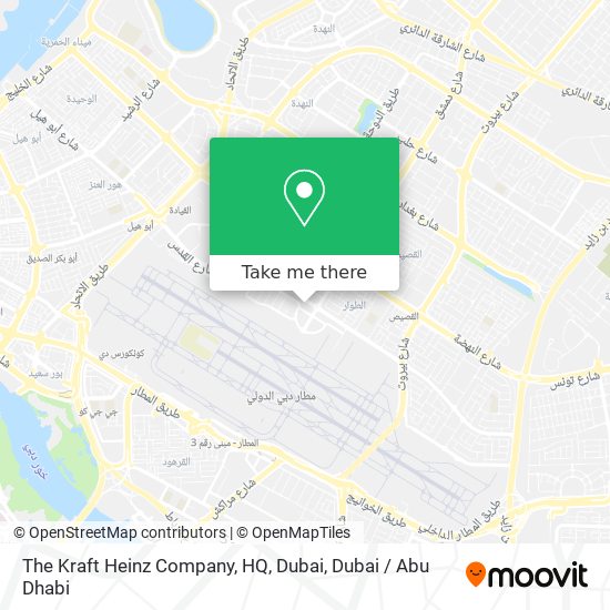 The Kraft Heinz Company, HQ, Dubai map