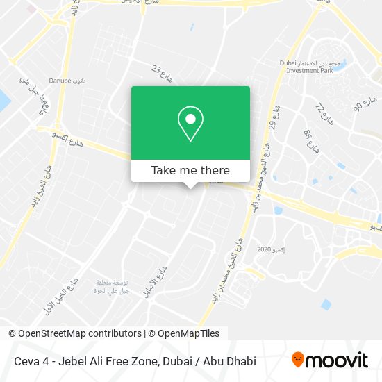 Ceva 4 - Jebel Ali Free Zone map