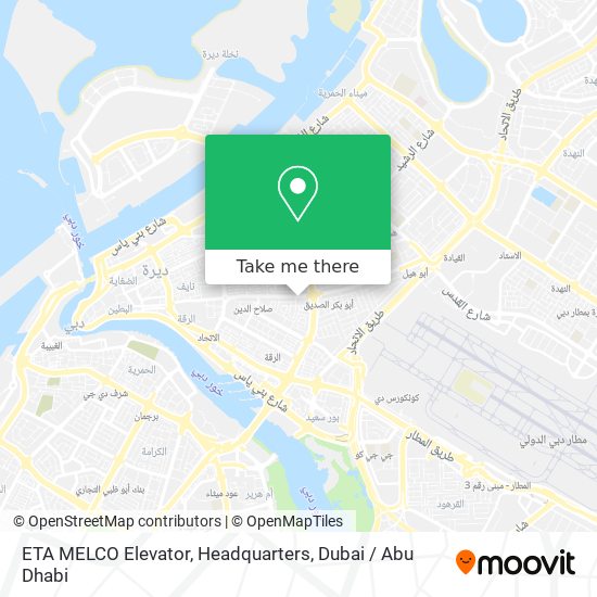 ETA MELCO Elevator, Headquarters map