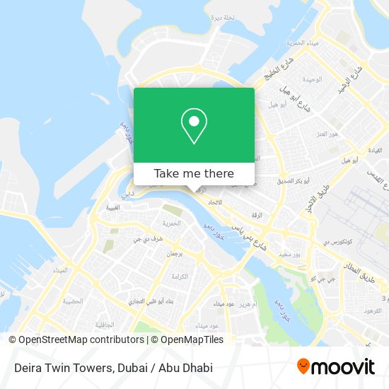 Deira Twin Towers map