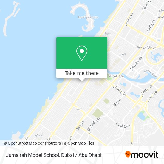 Jumairah Model School map