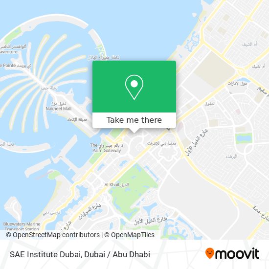 SAE Institute Dubai map