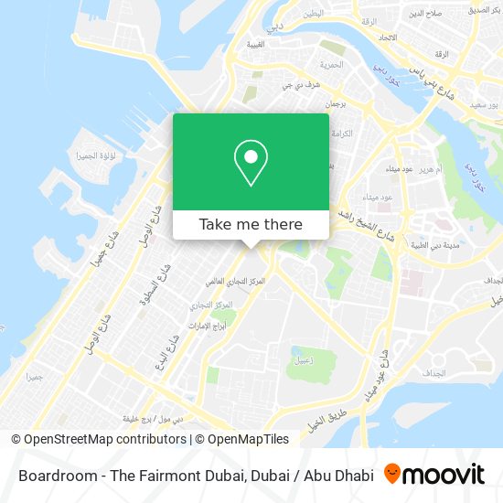 Boardroom - The Fairmont Dubai map