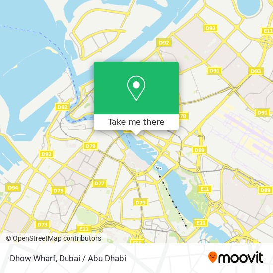 Dhow Wharf map