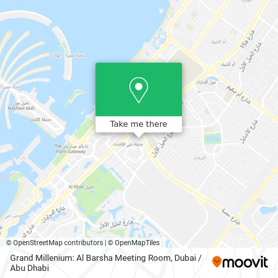 Grand Millenium: Al Barsha Meeting Room map