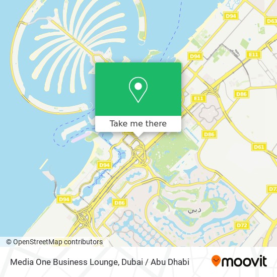 Media One Business Lounge map