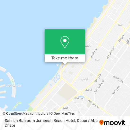 Safinah Ballroom Jumeirah Beach Hotel map