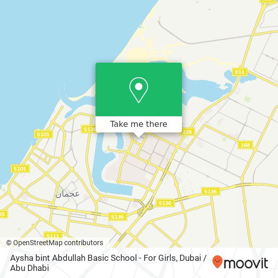Aysha bint Abdullah Basic School - For Girls map