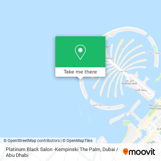 Platinum Black Salon -Kempinski The Palm map