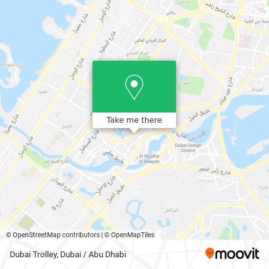 Dubai Trolley map
