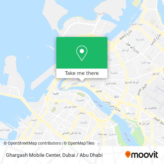 Ghargash Mobile Center map
