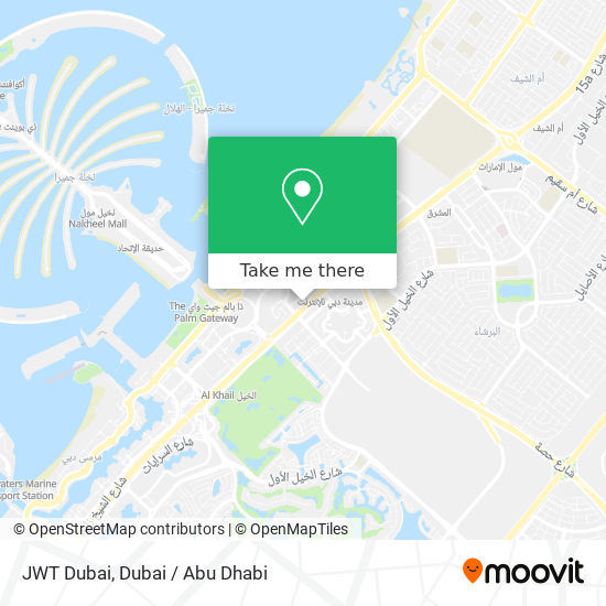 JWT Dubai map