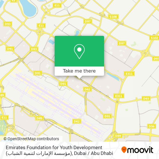 Emirates Foundation for Youth Development (مؤسسة الإمارات لتنمية الشباب) map