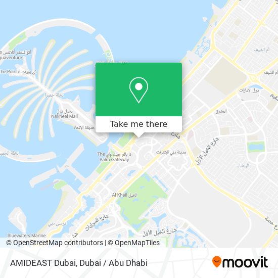 AMIDEAST Dubai map