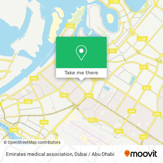 Emirates medical association map
