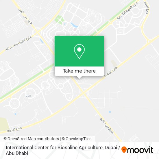 International Center for Biosaline Agriculture map