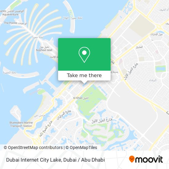 Dubai Internet City Lake map