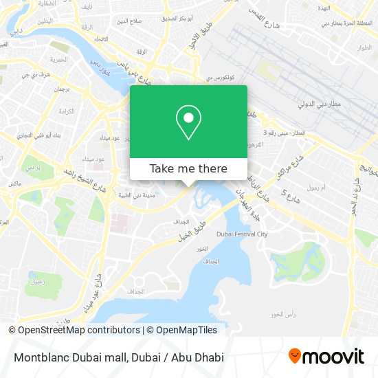 Montblanc Dubai mall map