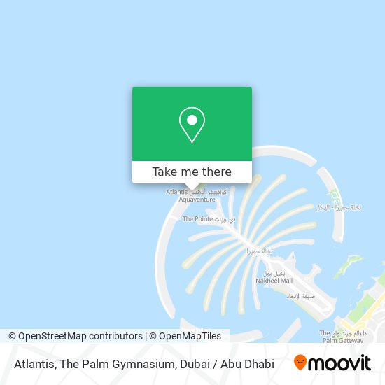 Atlantis, The Palm Gymnasium map