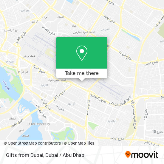 Gifts from Dubai map
