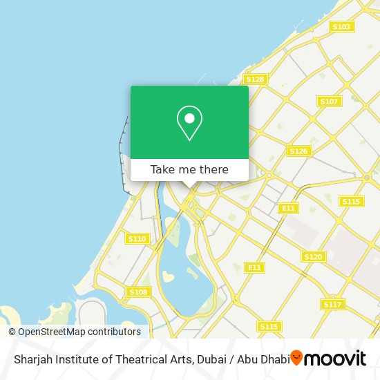 Sharjah Institute of Theatrical Arts map