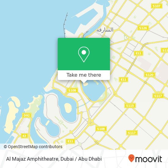 Al Majaz Amphitheatre map