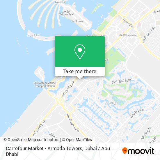 Carrefour Market - Armada Towers map