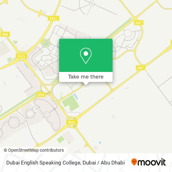 Dubai English Speaking College map