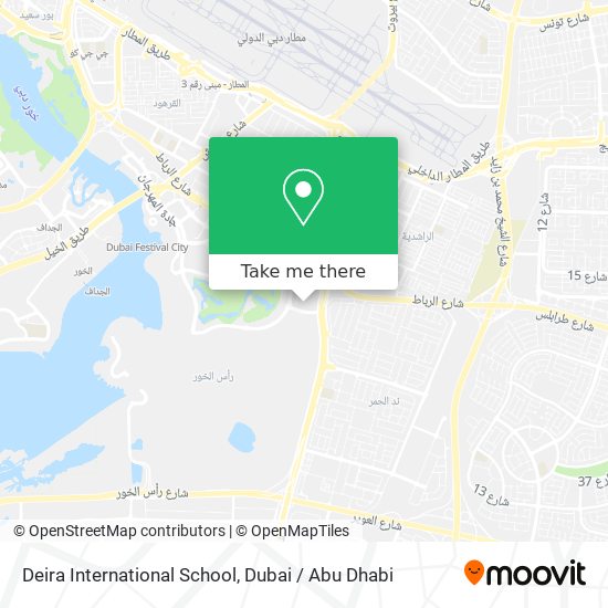 Deira International School map