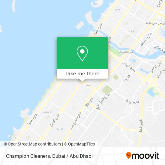 Champion Cleaners map