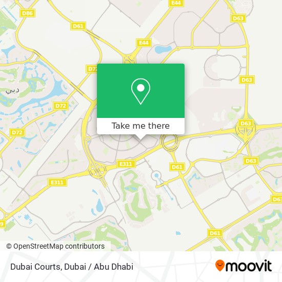 Dubai Courts map