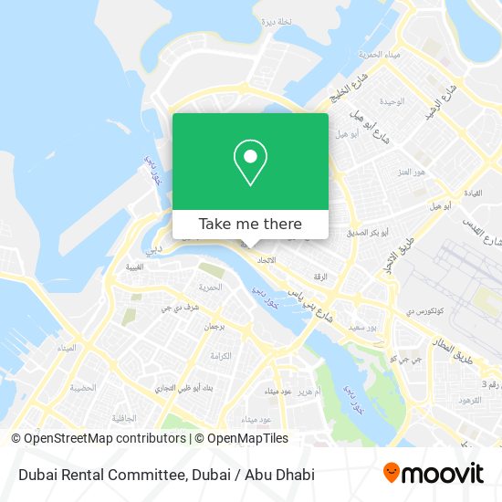 Dubai Rental Committee map