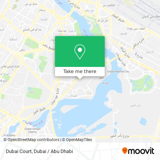 Dubai Court map