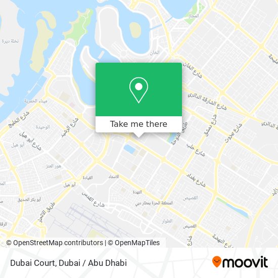 Dubai Court map