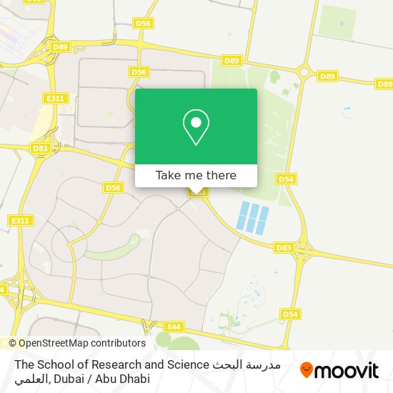 The School of Research and Science مدرسة البحث العلمي map