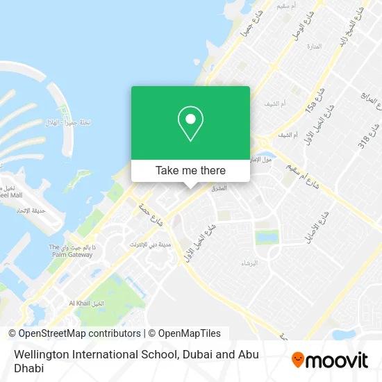 Wellington International School map